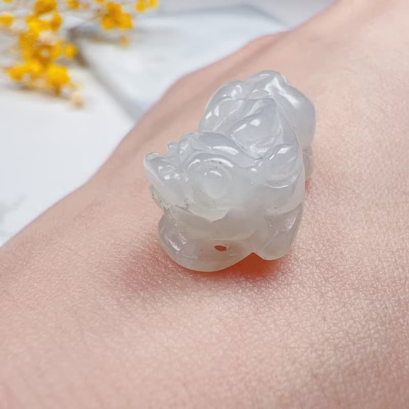 【招財神獸】冰種翡翠戰神貔貅| 天然緬甸玉翡翠 | 送禮