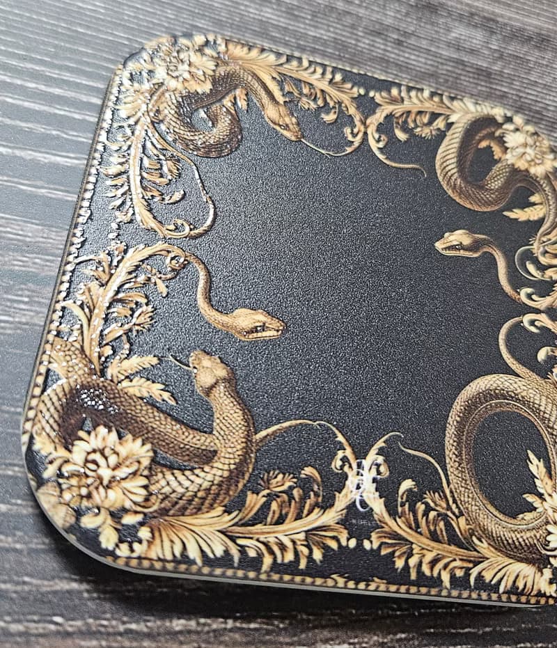 金蛇叢林-晶雕吸水陶瓷杯墊