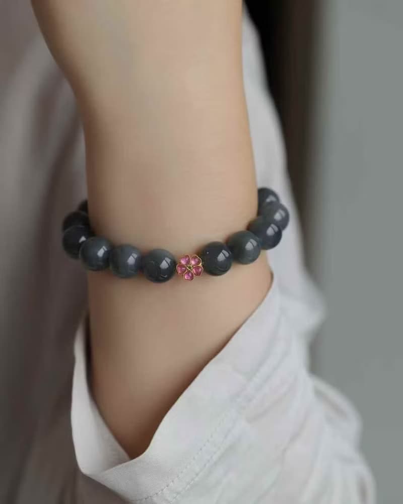 和田玉 煙紫 凝串JDH-20250917-520