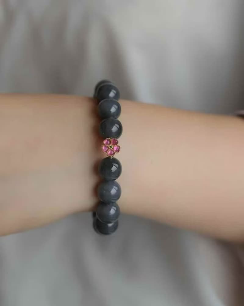 和田玉 煙紫 凝串JDH-20250917-520