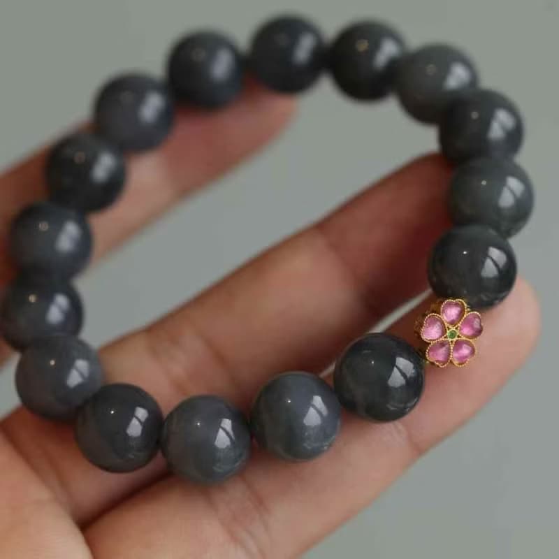 和田玉 煙紫 凝串JDH-20250917-520