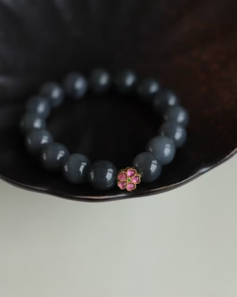 和田玉 煙紫 凝串JDH-20250917-520