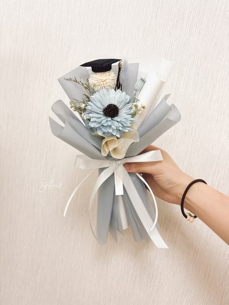 【畢業花束】索拉向日葵永生花束 畢業季 畢業禮物yuflorist