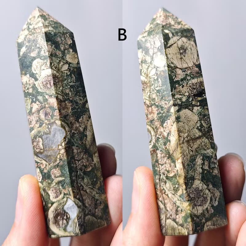 稀有綠櫻花瑪瑙 一柱擎天 中流砥柱 招財 心輪 晶柱 單品 禮物