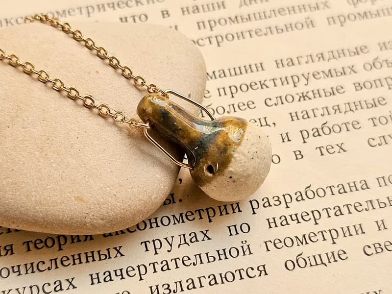 寶瓶香水瓶精油擴香瓶陶項鍊