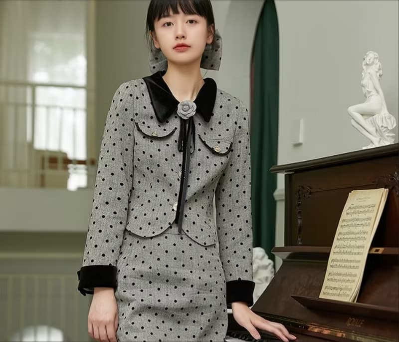 【芝麻灰灰】法式復古少女/上衣/半裙