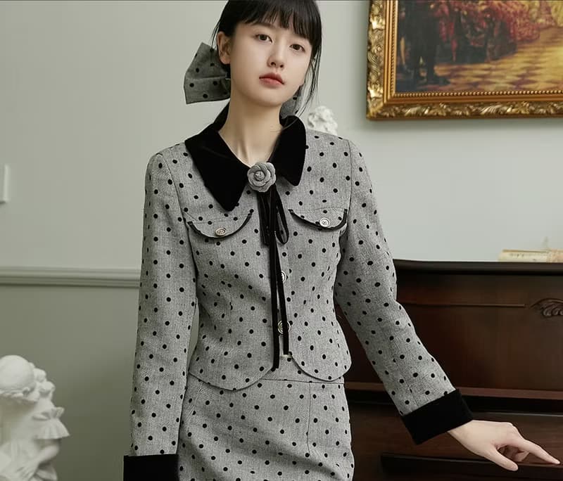 【芝麻灰灰】法式復古少女/上衣/半裙