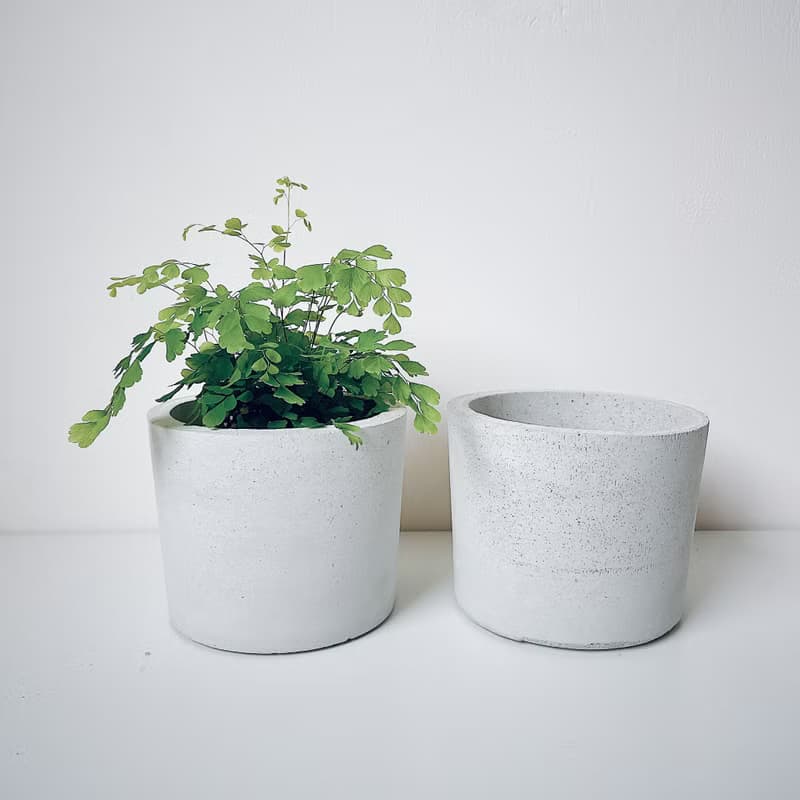 原生-水泥盆器/水泥空盆.可直接放入3吋盆