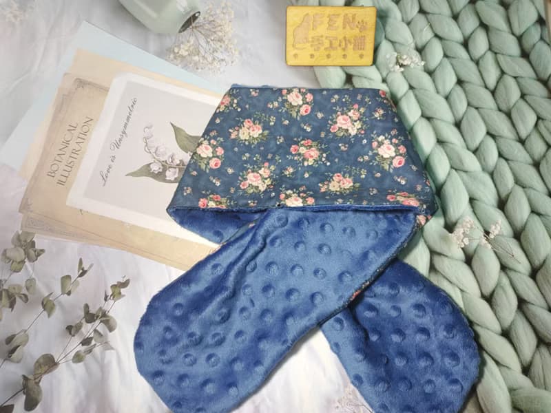 美國薄棉小玫瑰花布蝴蝶結手作圍脖-大人圍脖-圍巾-脖圍-暖和圍脖