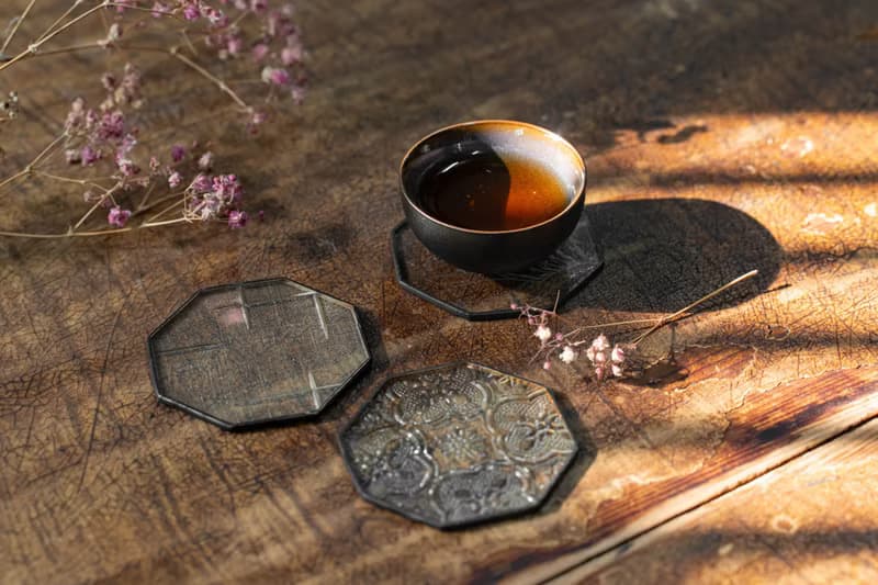 【台灣綠工藝 】台灣老玻璃復古玻璃杯墊組(一組三個)