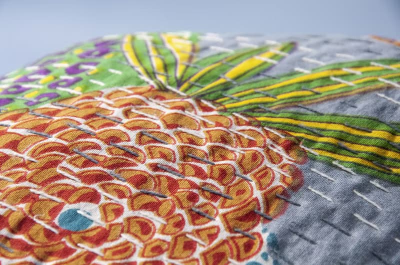 花朵刺繡抱枕套 純棉抱枕套 民族風抱枕套-英國風 莫蘭迪花朵森林