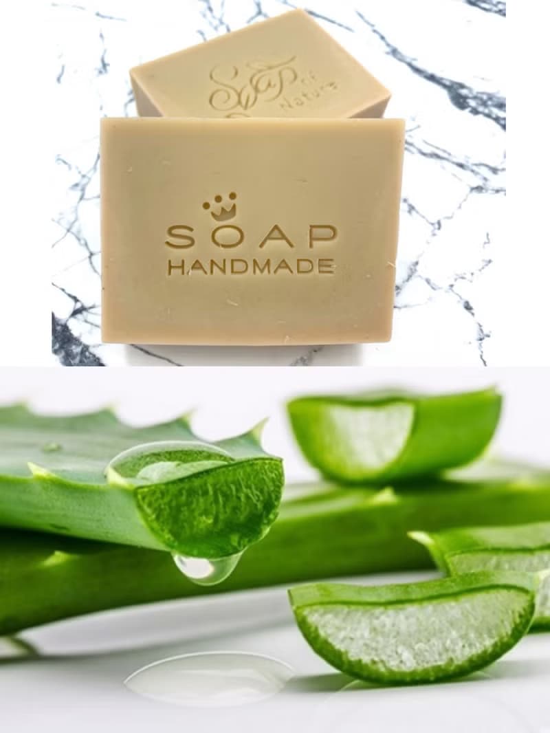 【卡蘿琳手工皂】蘆薈保濕曬前/後調理精油沐浴皂 抗氧化處理