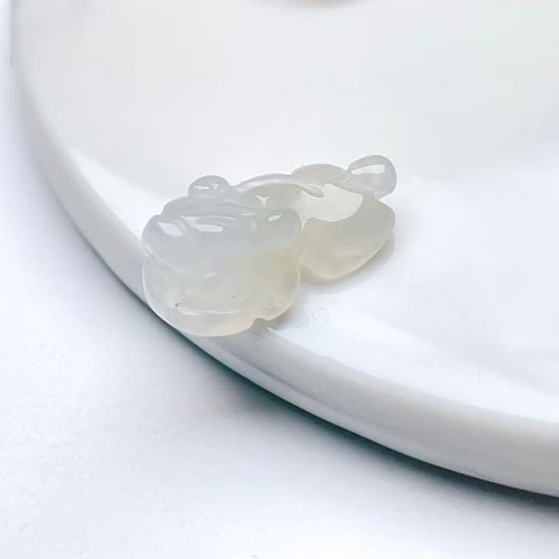 【招財神獸】冰種翡翠貔貅擺飾 | 天然緬甸玉翡翠A貨|送禮