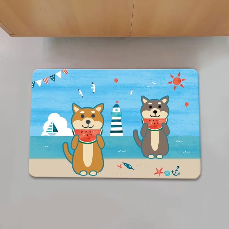 柴犬 仿羊絨地毯