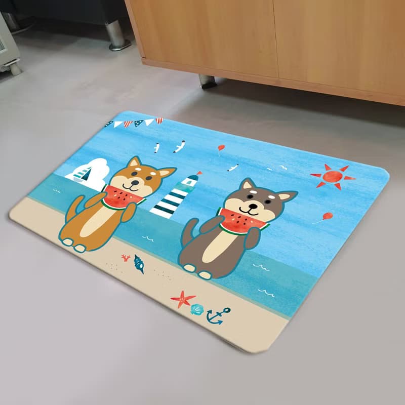柴犬 仿羊絨地毯