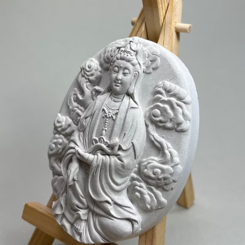 清水模軟裝設計 佛像擺飾(七) 香氛擺件 水泥軟裝 附木架