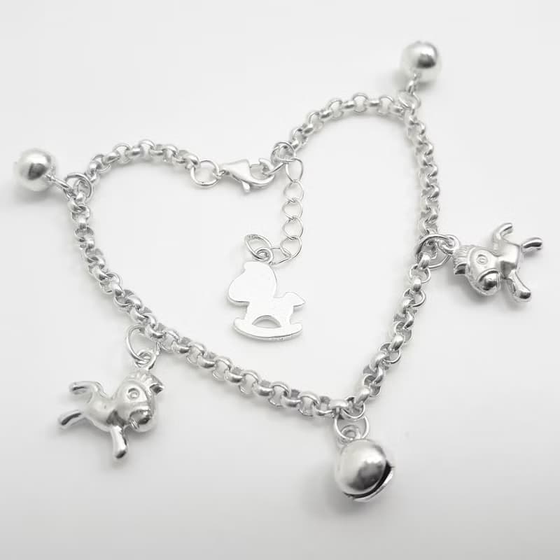 Z12款(可敲字)925純銀手鍊.御匠敲飾