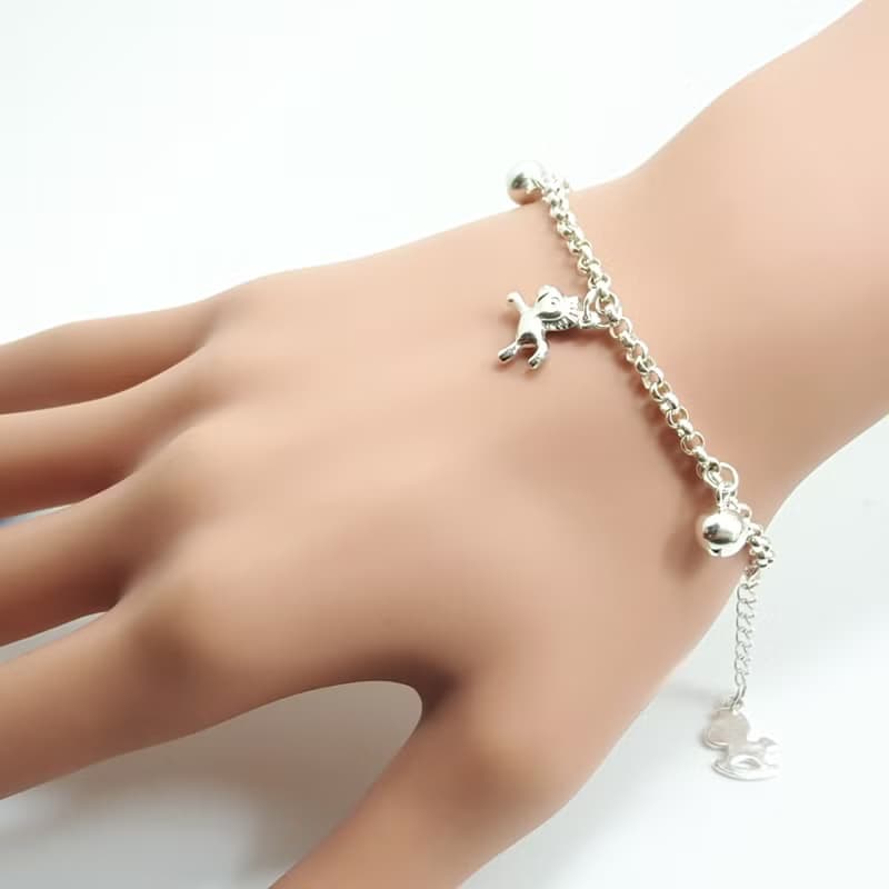 Z12款(可敲字)925純銀手鍊.御匠敲飾