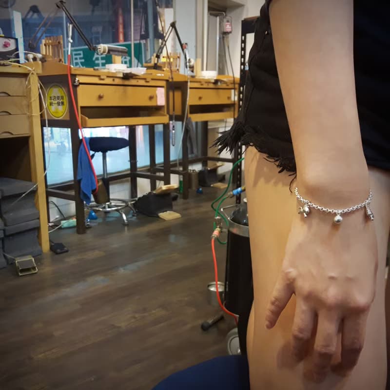 Z12款(可敲字)925純銀手鍊.御匠敲飾