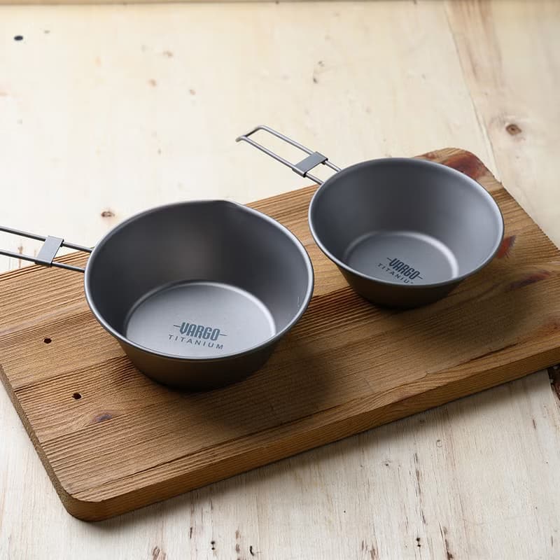 【美國 Vargo】Titanium Sierra 純鈦摺疊手柄杯碗 450ml #T309