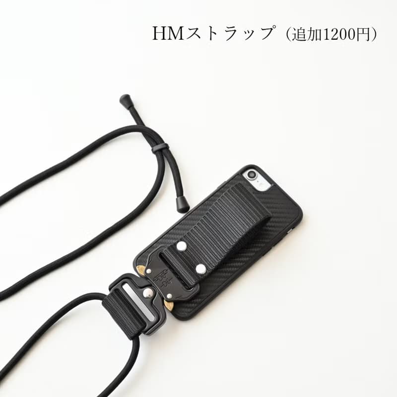 iPhone限定 クイックリリース 【 カーボンレザー 】 ストラップ スマホショルダー スマホストラップ プレゼント ギフト 父の日 CO13M