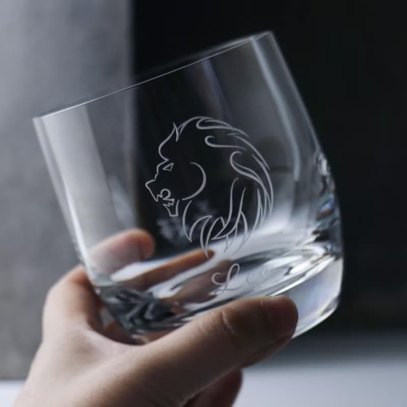 395cc 上海【Lucaris水晶】獅子威士忌酒杯