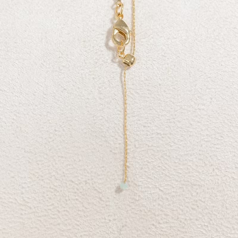 【水瓶座生日石】天河石 Amazonite 天然石項鍊 韓國製造