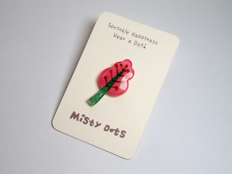 【Misty Dots 】MDB06 小樹胸針-金工手作