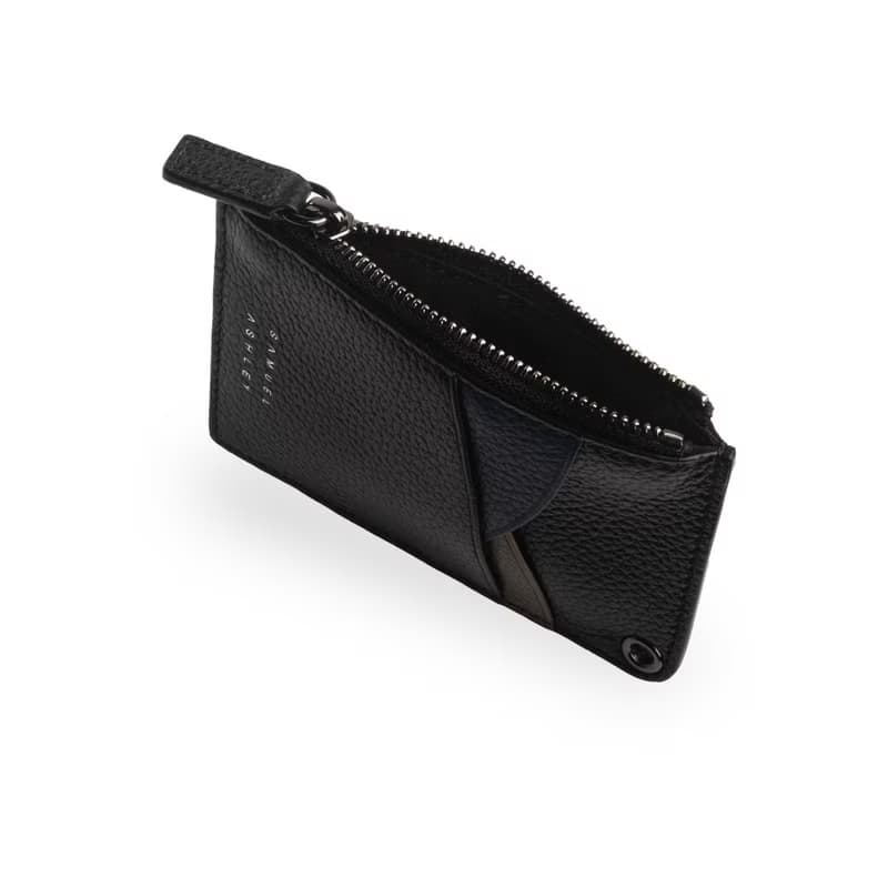 【男生禮物】Robyn 意大利皮革ID掛頸證件套 - 啞黑色 可加購印名