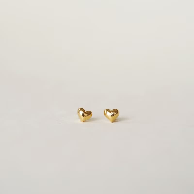 プランプハートピアス / イヤリングクリップ
