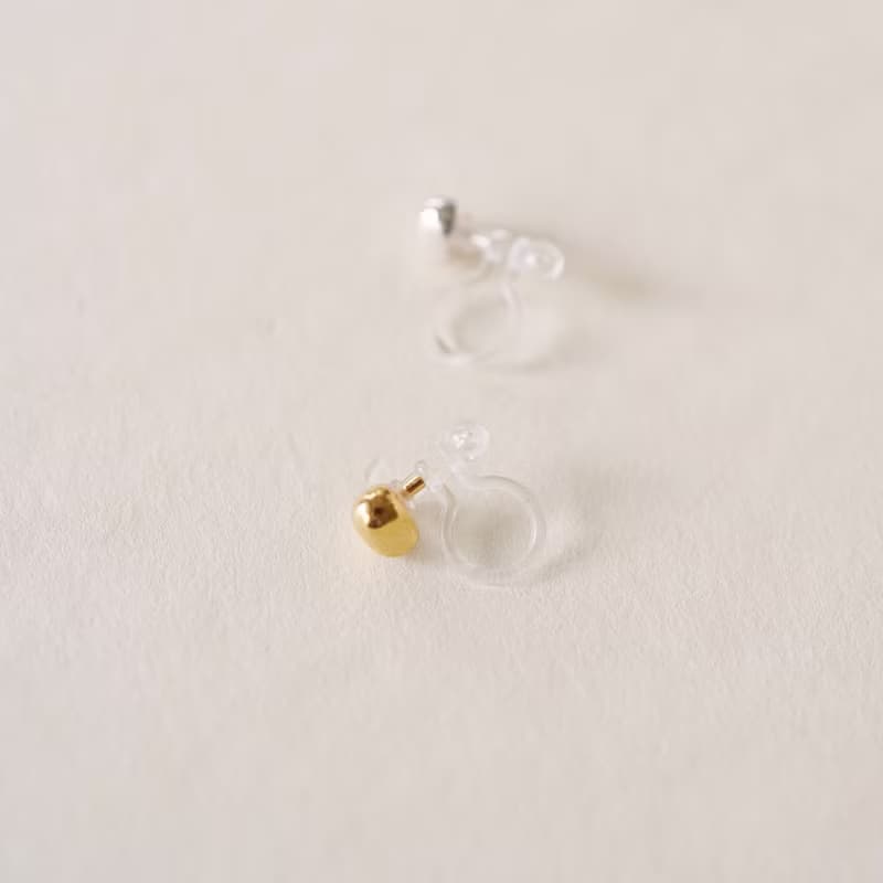 プランプハートピアス / イヤリングクリップ
