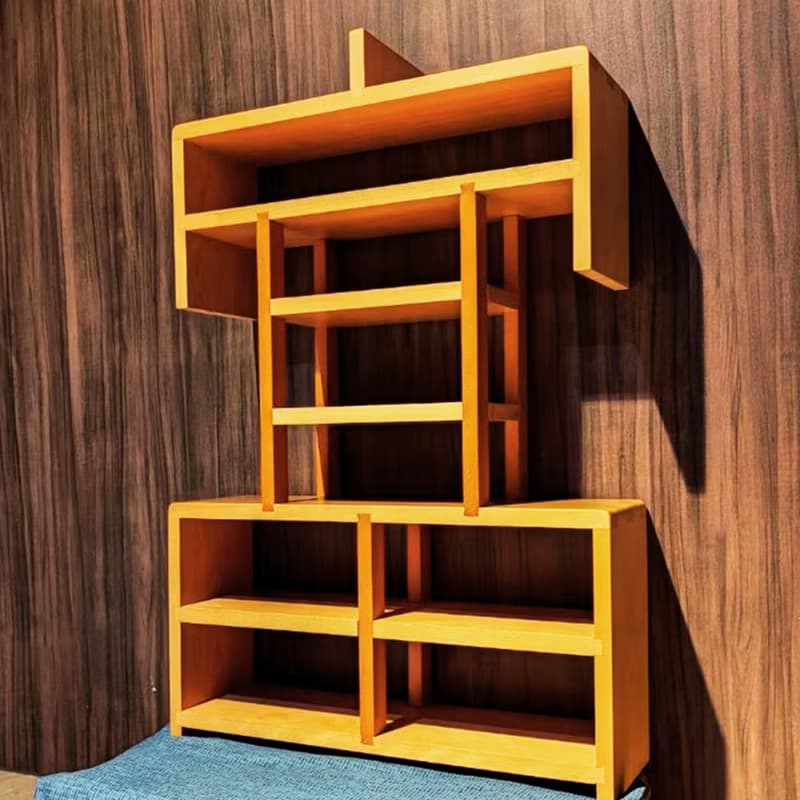 富貴盈門-富櫃 原木 漢字櫃 文創 榫接  精品 展示櫃