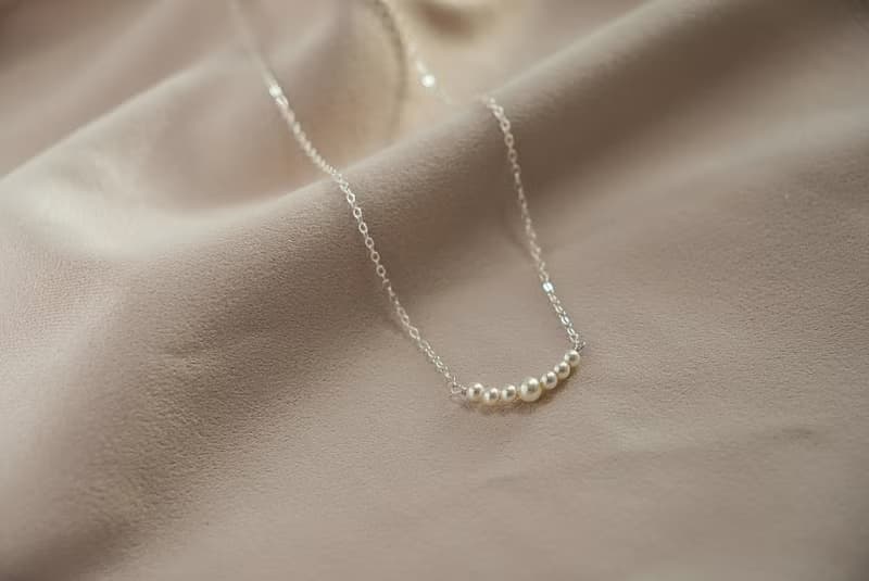 SELENE 微笑珍珠項鍊 Swarovski 施華洛世奇 SV925/14KGF