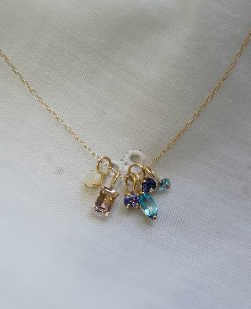 K10 Birthstone Necklace  誕生石項鍊
