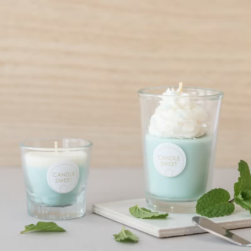 甜點蠟燭-薄荷奶昔 120ml Mint Milkshake -天然精油大豆蠟燭