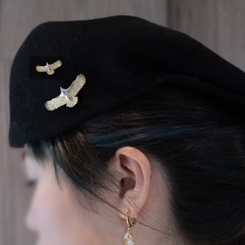 【時尚飾物】 SOULITE Eagle Pin Gold Silver 胸針與心口針
