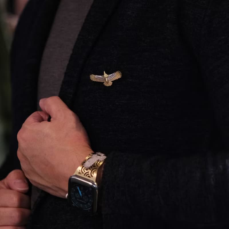 【時尚飾物】 SOULITE Eagle Pin Gold Silver 胸針與心口針