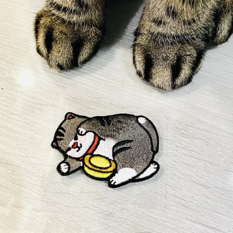 【招財貓神仔Meowster】刺繡電繡/布章/徽章(布貼)