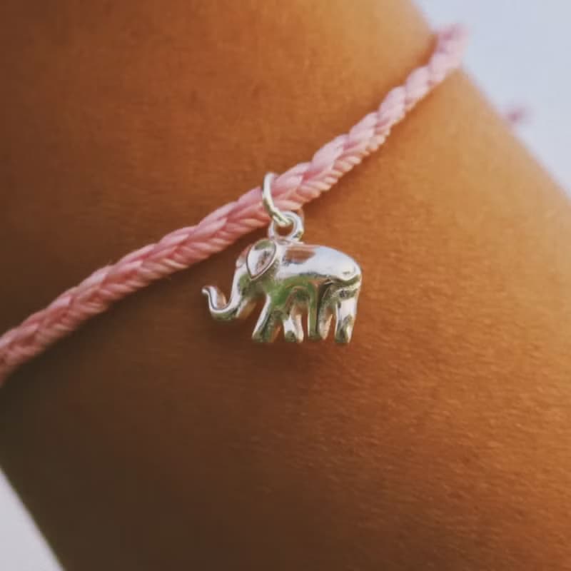守護大象編織衝浪手環 LOVE ELEPHANTS
