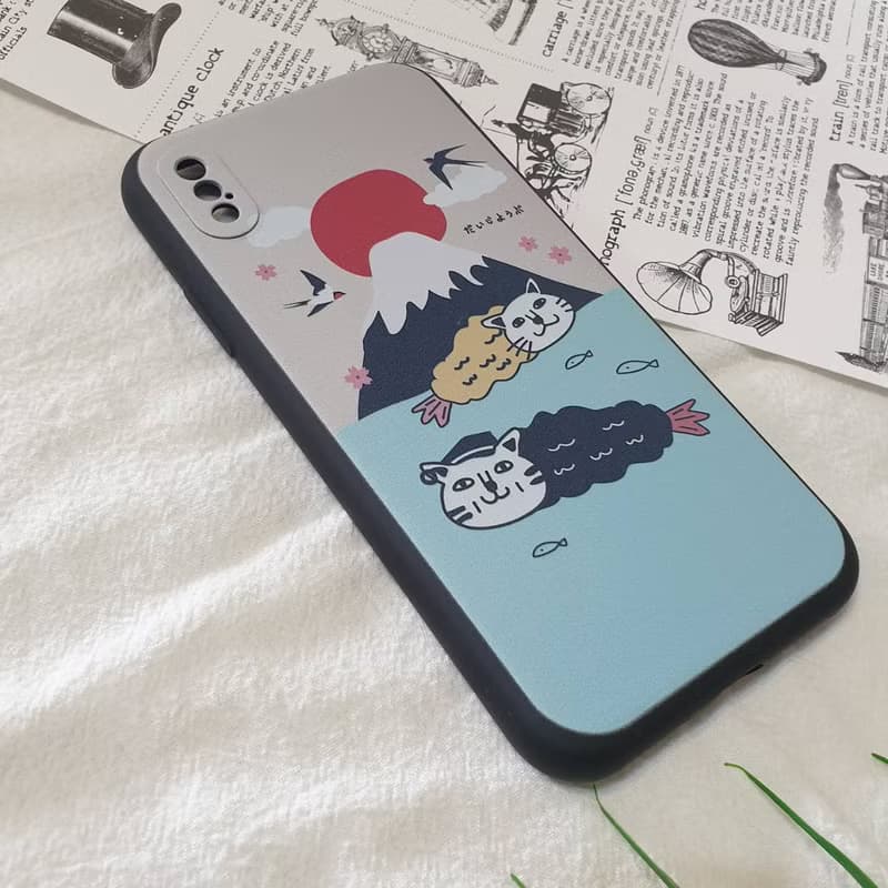 富士山炸蝦貓 手機殼