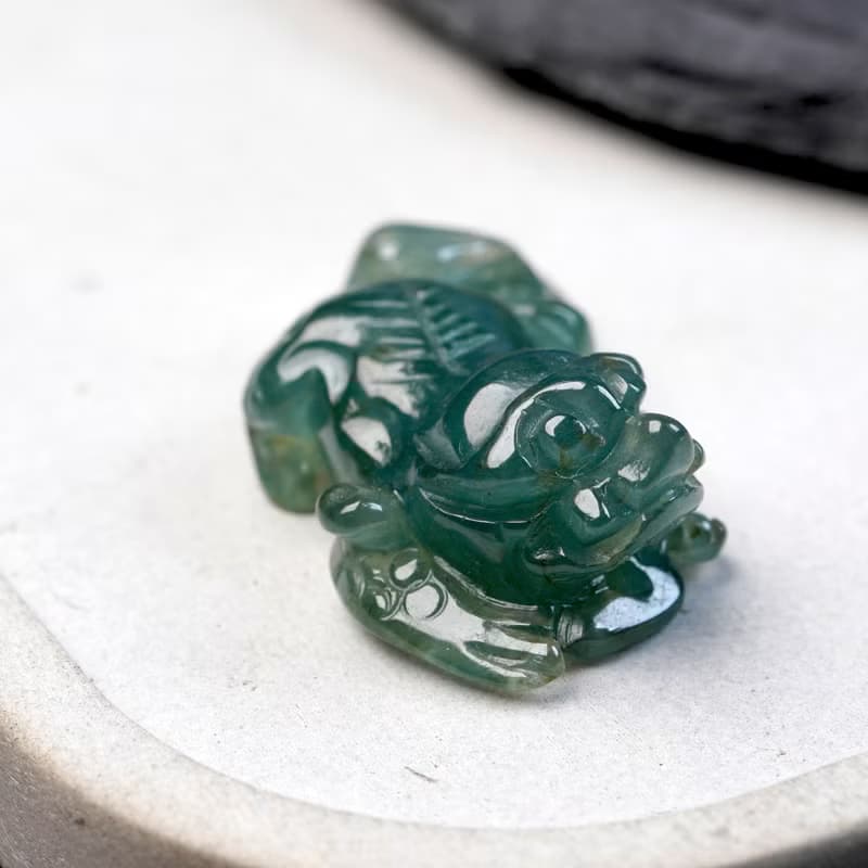 【招財神獸】冰綠翡翠貔貅 | 天然緬甸玉翡翠A貨 | 送禮
