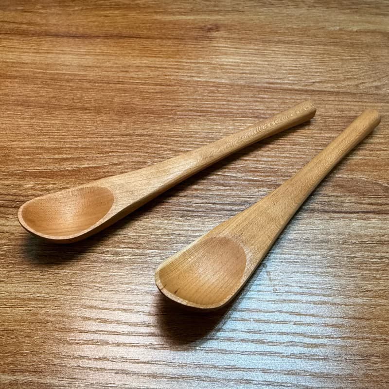 手刻甜點匙/茶匙 IV-斜柄