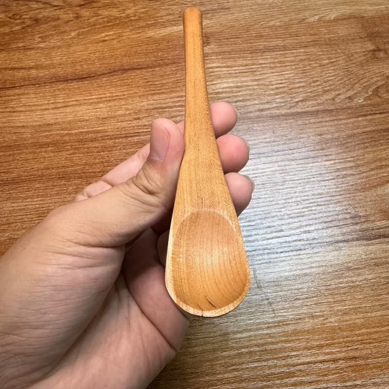 手刻甜點匙/茶匙 IV-斜柄