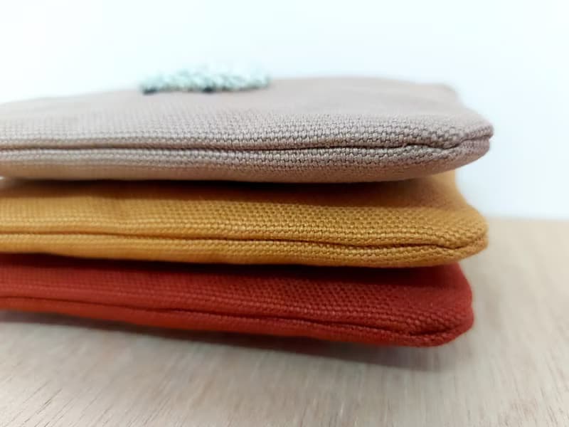 刺繡羊帆布零錢包