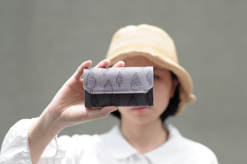 灰灰森林 帆布包可水洗紙 零錢包卡片夾 輕錢包 附紙盒 手作銀包