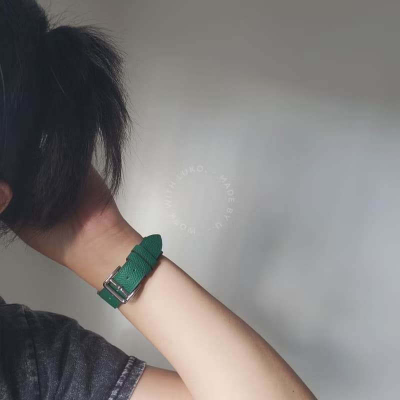 Apple Watch | 牛皮荔枝紋外縫真皮錶帶