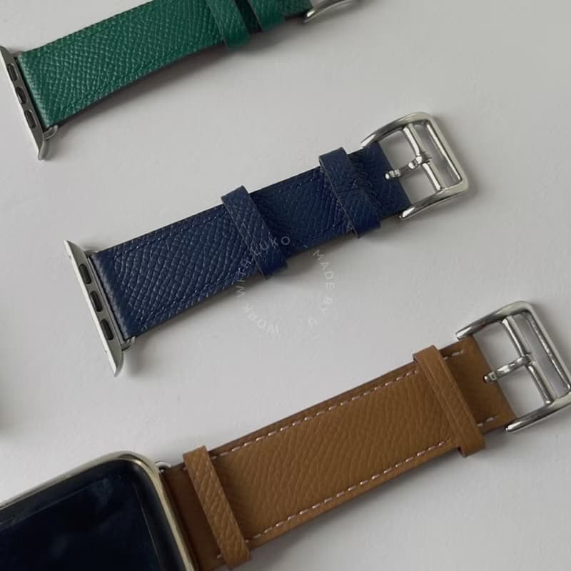 Apple Watch | 牛皮荔枝紋外縫真皮錶帶