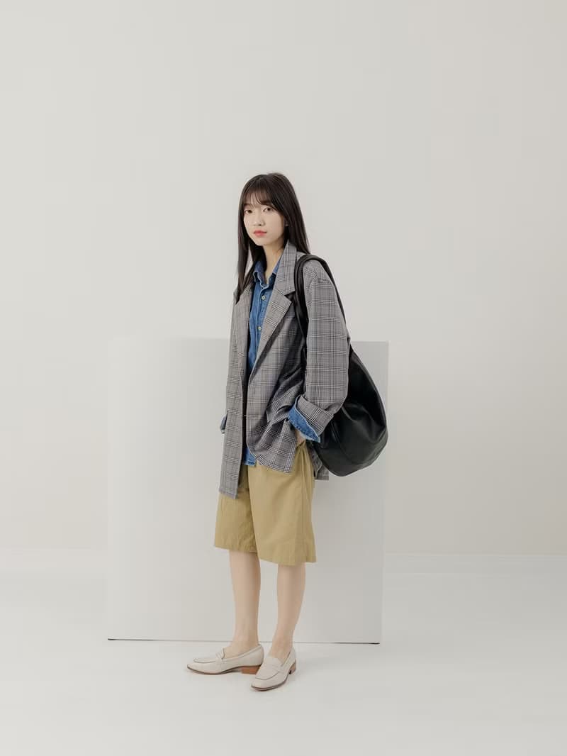 supportingrole 真皮優雅摩登都市肩側手提背包  黑