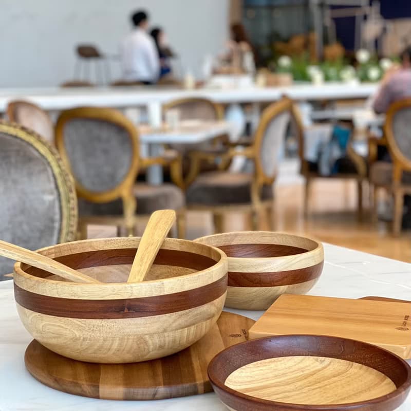 【 LUCKY WOOD】木質居家食器 - 沙拉 /輕食 湯叉組