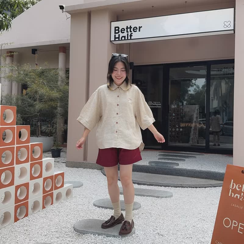 Oliver oversize linen Shirt 麻布 襯衫 Natural 自然色